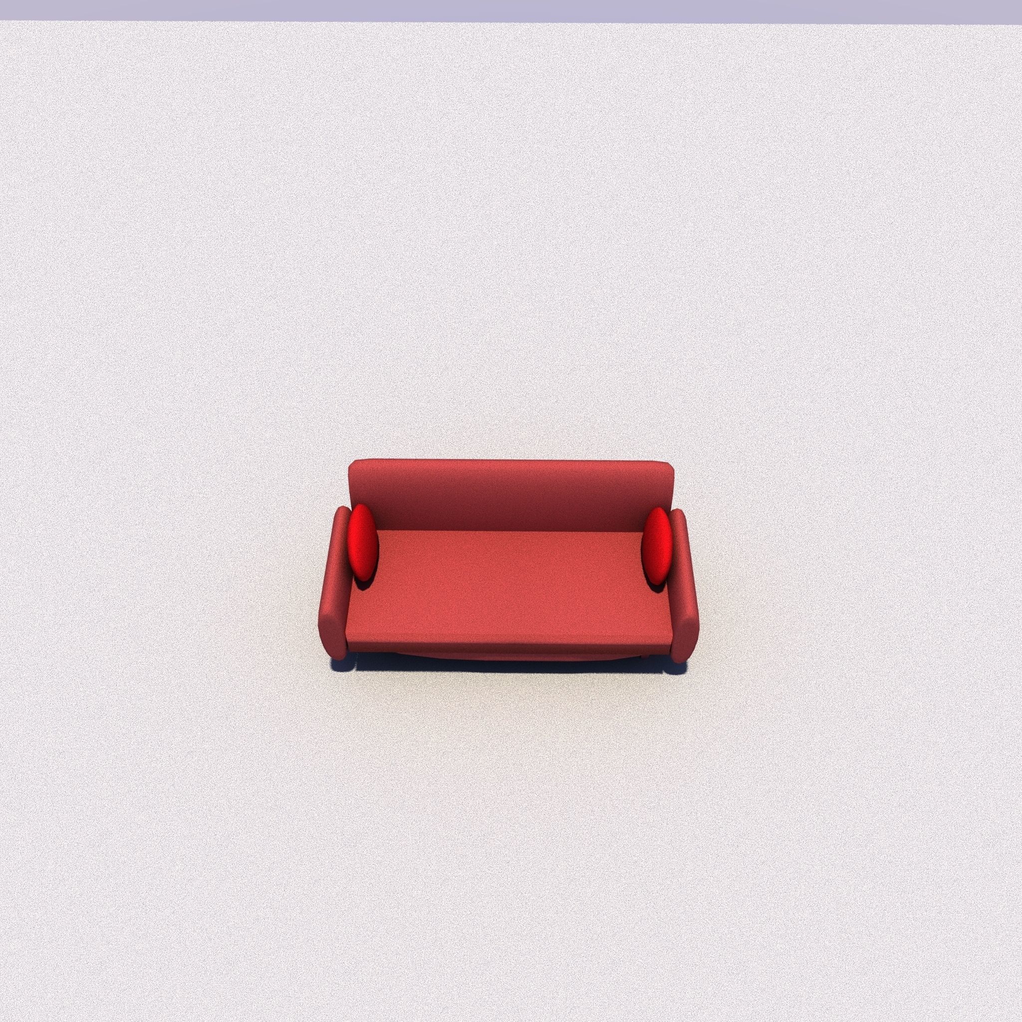 Modern Sofa Low-poly 3D model_4