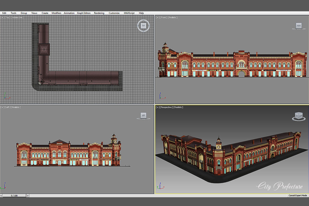 City Prefecture 3D model_5