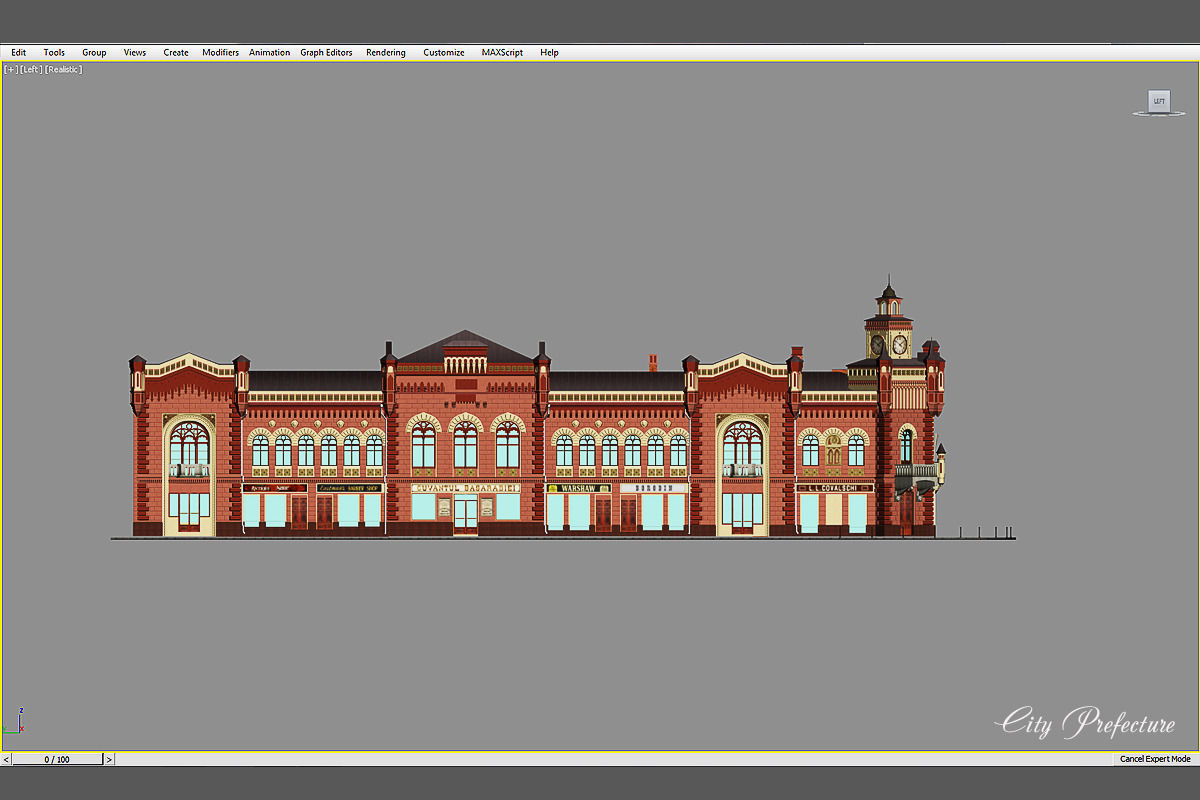 City Prefecture 3D model_4