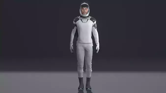Elon Musk Character with SpaceX Dragon Suits