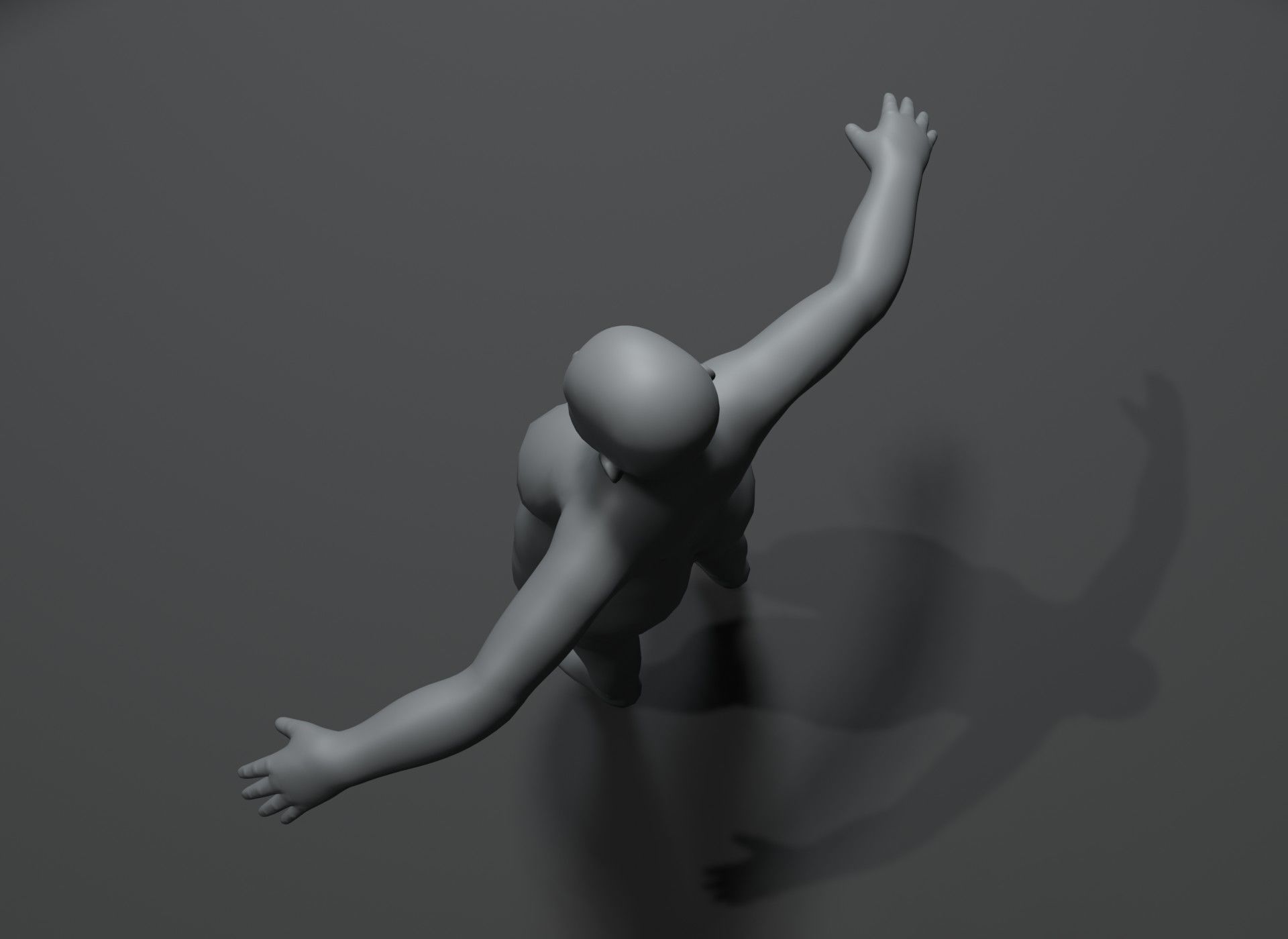 Fat Girl Kid Body Base Mesh 3D Model 20k Polygons Low-poly 3D model_19