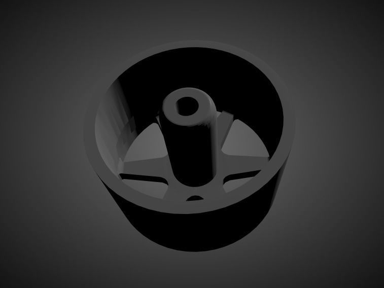 New for 2021 Rotiform Six with tires for Hotwheels 3D print model_1