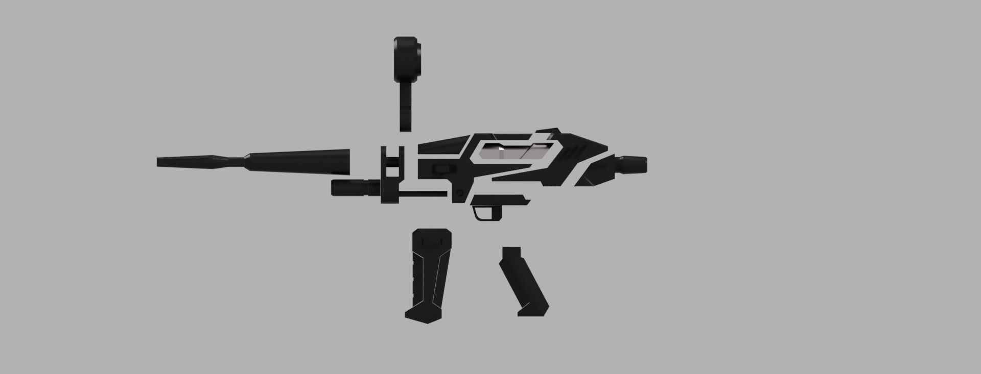 1 PER 10 SCALE RX-78-2 Gundam  BEAM RIFLE 3D print model_4