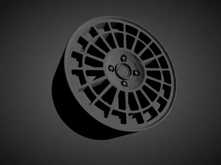New for 2021 Lancia Delta HF Integrale wheels for Hotwheels 3D print model_0