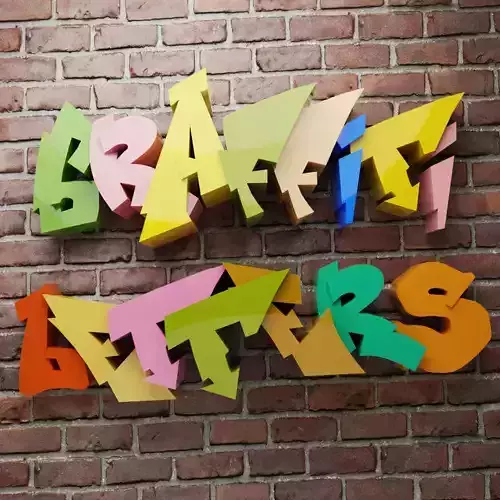 3D Graffiti fonts
