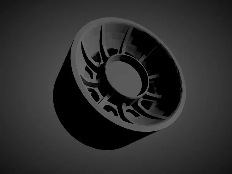 New for 2021 American Racing vector with tires for Hotwheels 3D print model_0