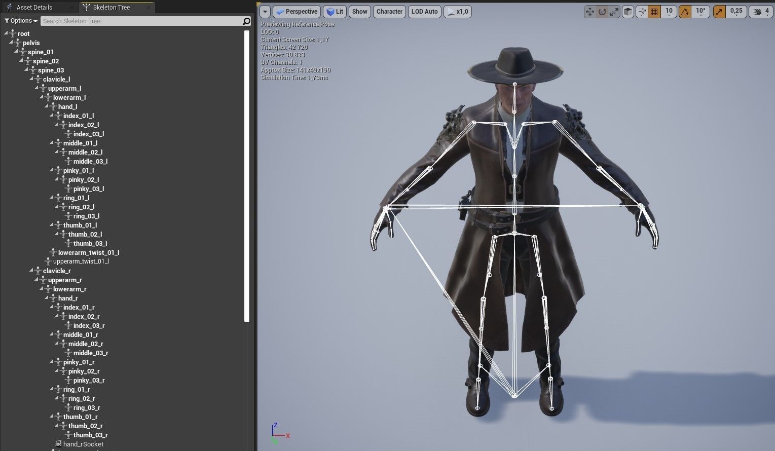 Executioner with a scythe Low-poly 3D model_9