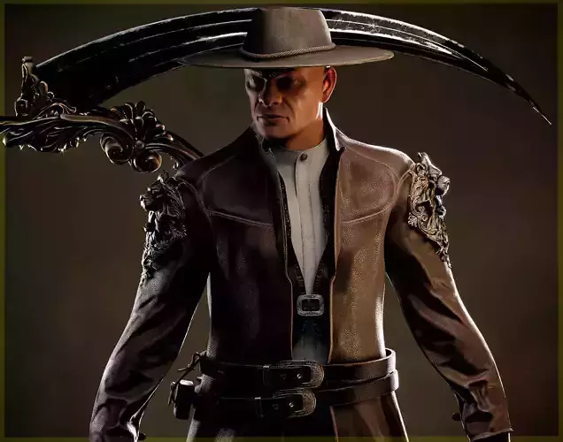 Executioner with a scythe