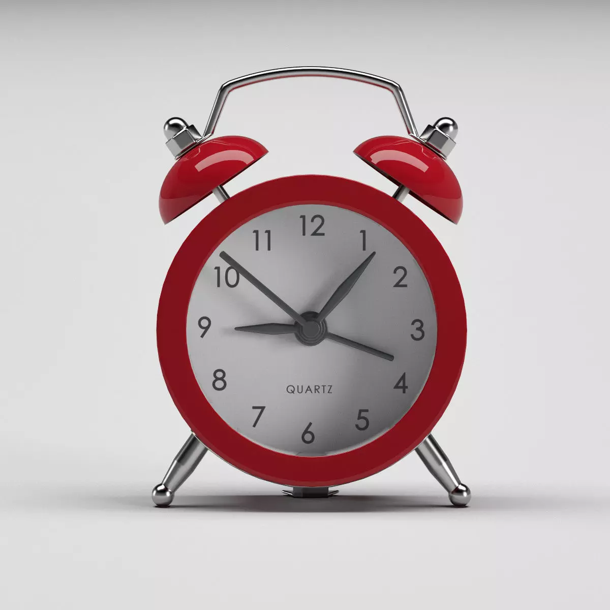Red alarm clock Free 3D model
