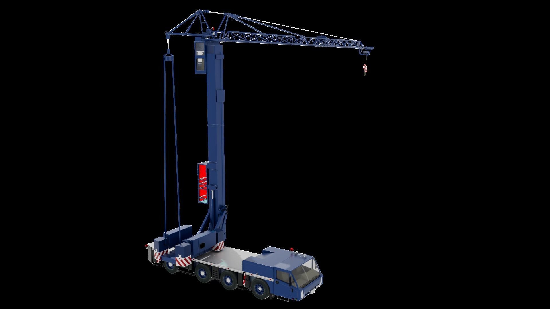 Mobile Crane Spierings  AT4 3D model_6