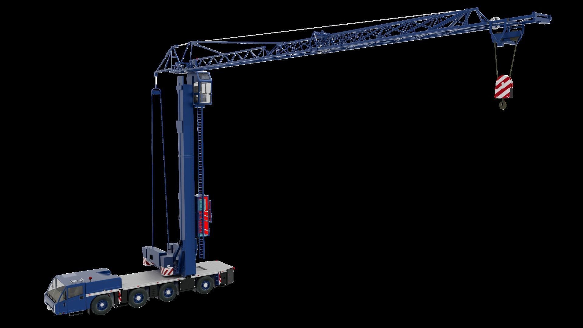 Mobile Crane Spierings  AT4 3D model_5