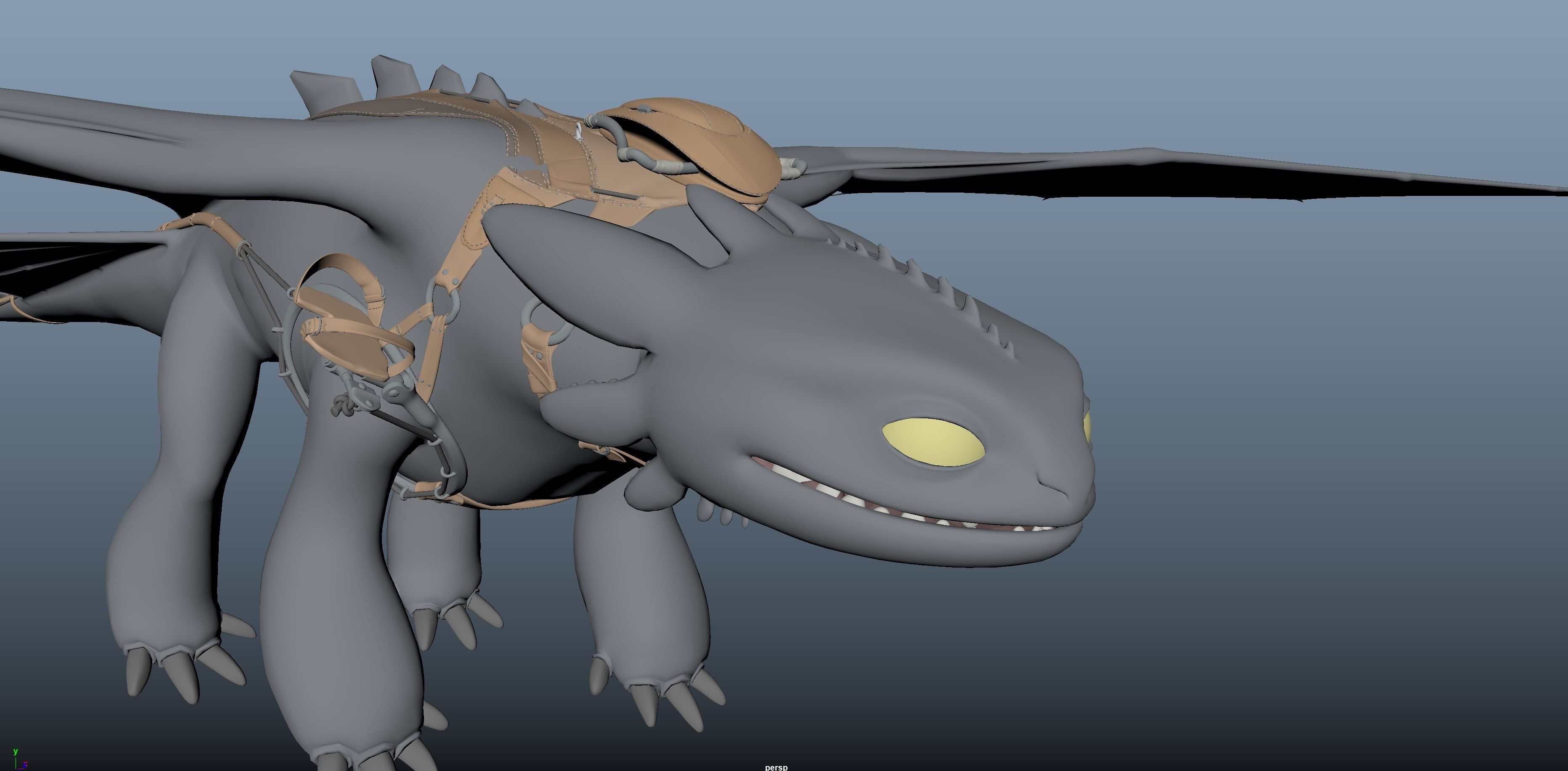 toothless only model 3D model_4