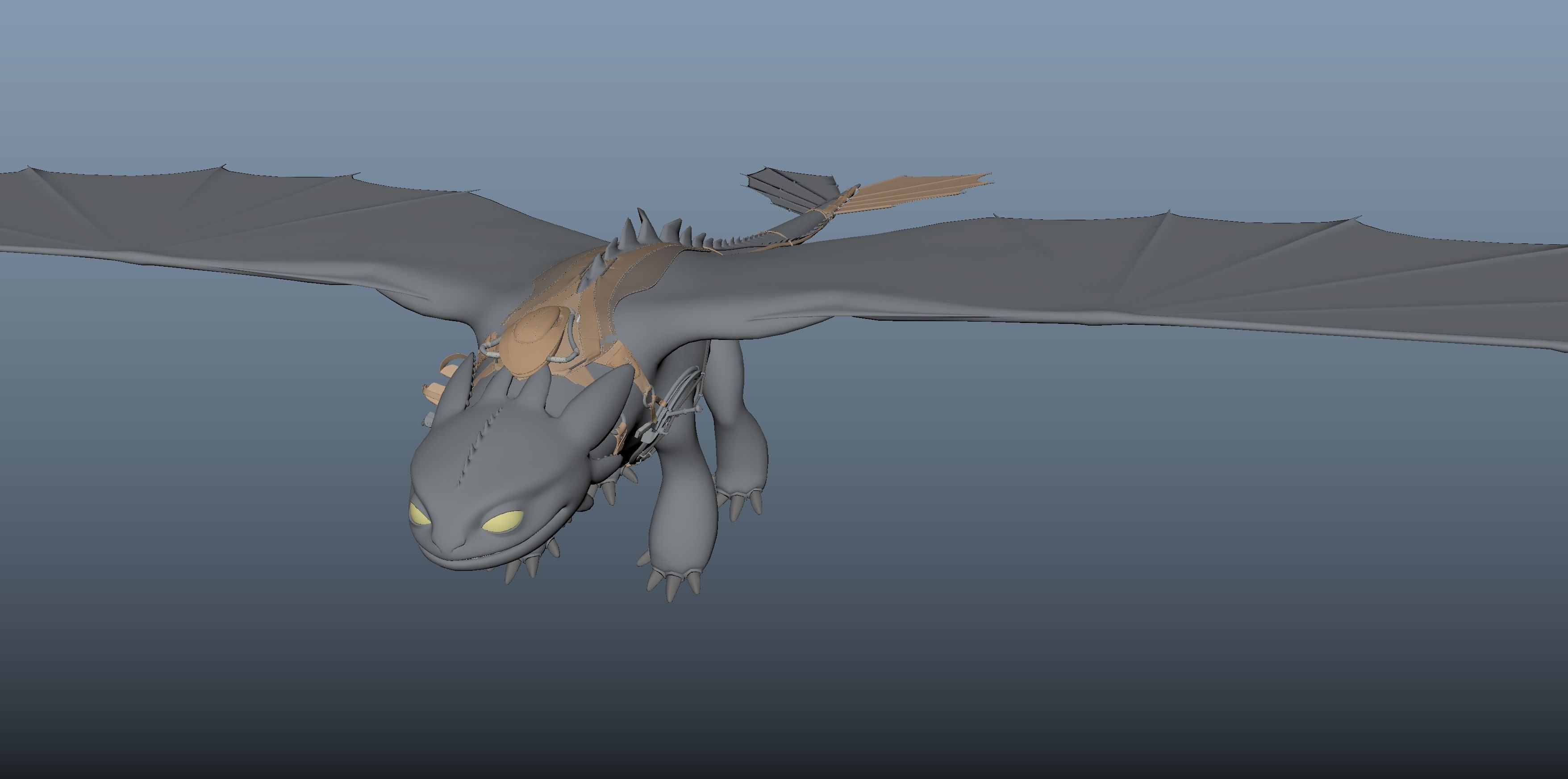 toothless only model 3D model_3