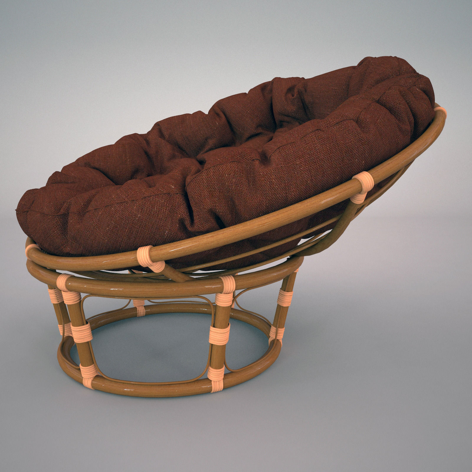 Chair papasan 3D model_2