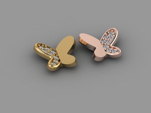 Earring - Gold 3D print model_1
