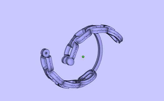 Chain - Earring 3D print model_6