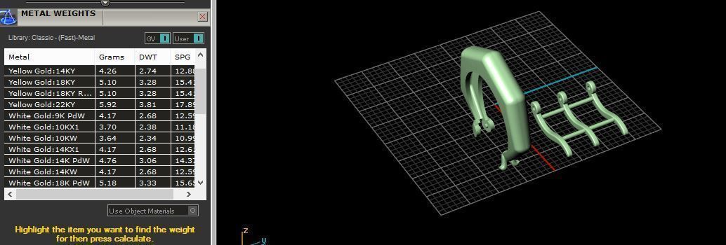 Earring - Gold 3D print model_4