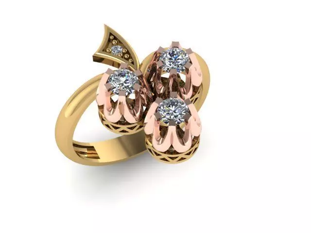 Gold - Ring 3D print model_0