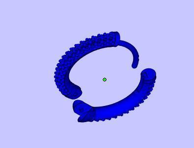 Earring - Gold 3D print model_3