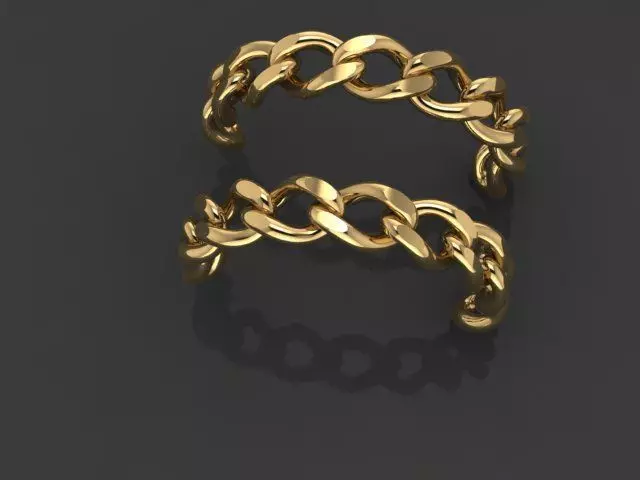 Chain - Earring 3D print model_0