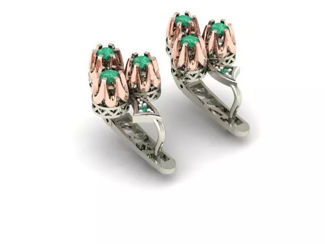 Earring - Gold 3D print model_0