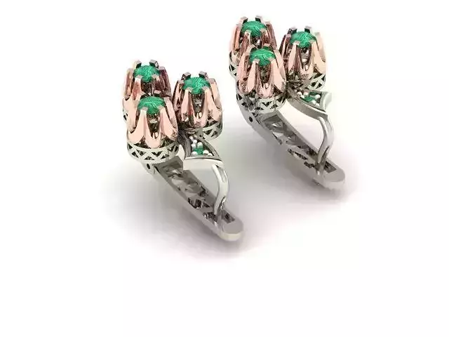 Earring - Gold 3D print model