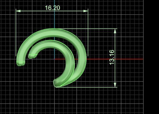 Earring - Gold 3D print model_1