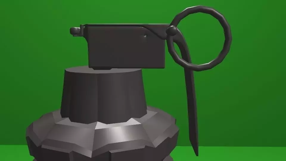 Grenade War Low-poly 3D model_0