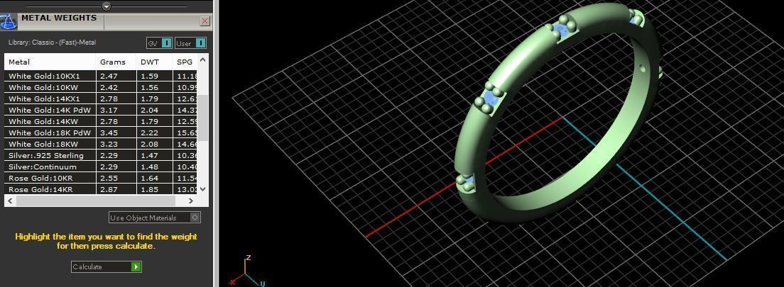 Rings gold ring with diamonds 3D print model_4