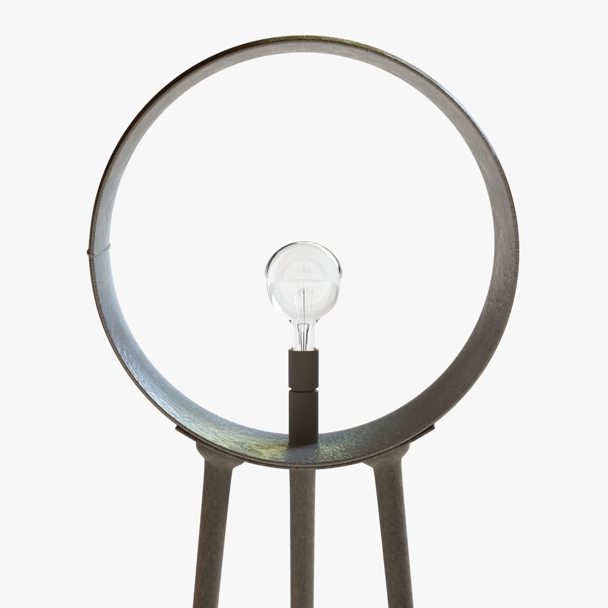 3 legs floor lamp 3D model_1