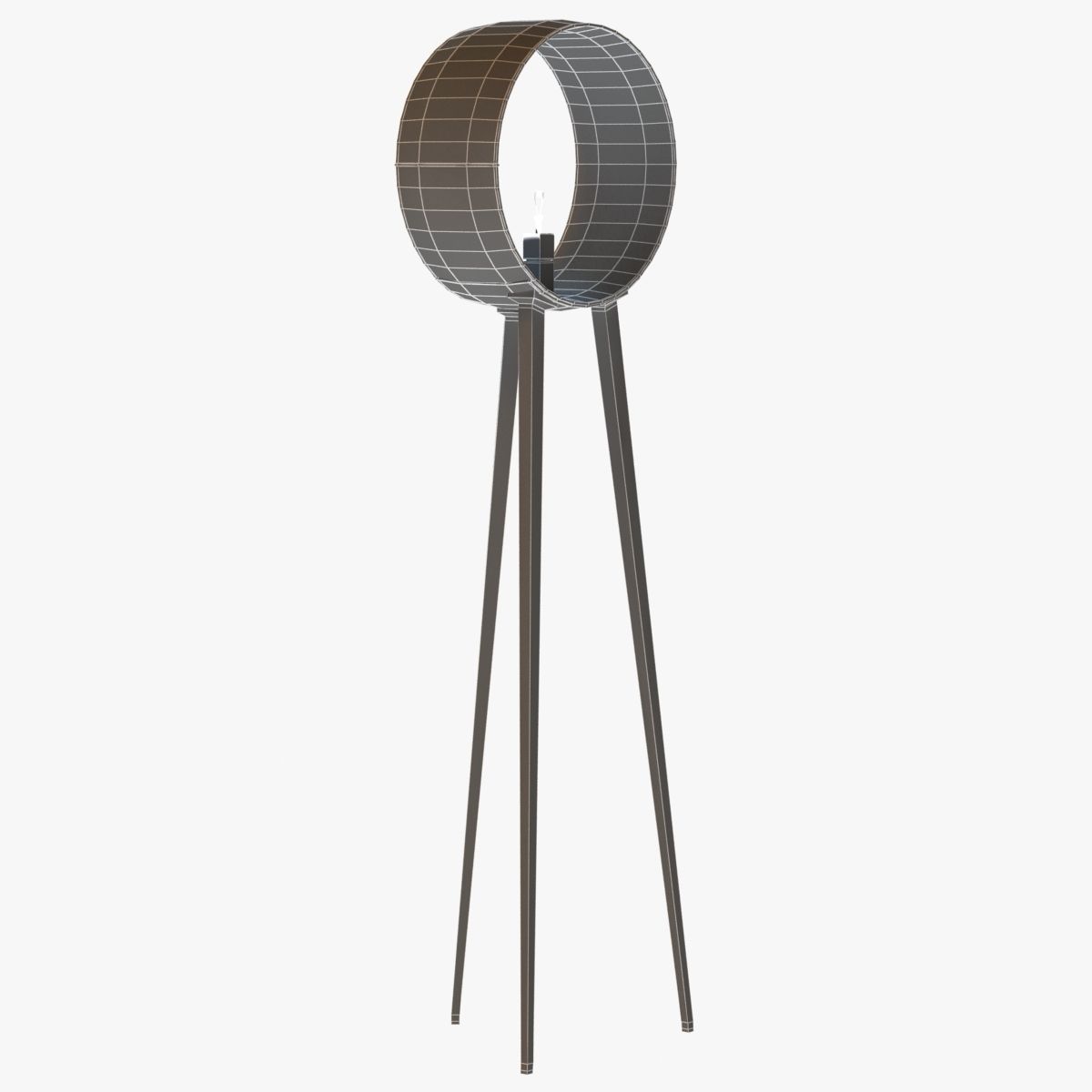 3 legs floor lamp 3D model_7