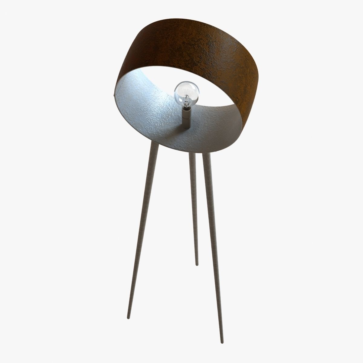 3 legs floor lamp 3D model_3