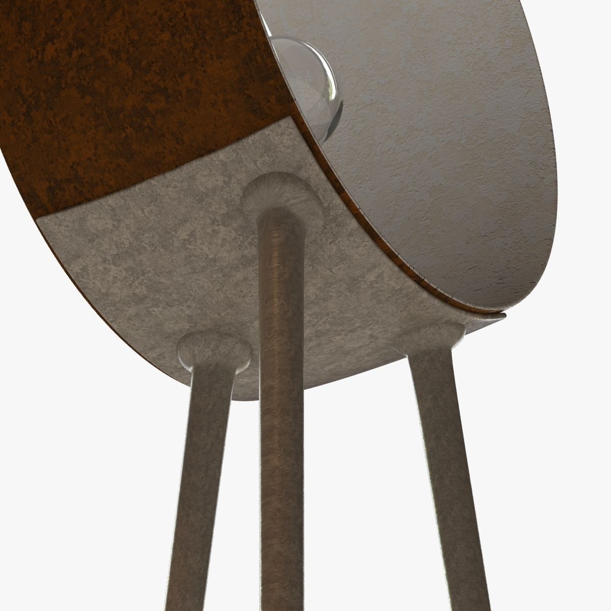 3 legs floor lamp 3D model_5
