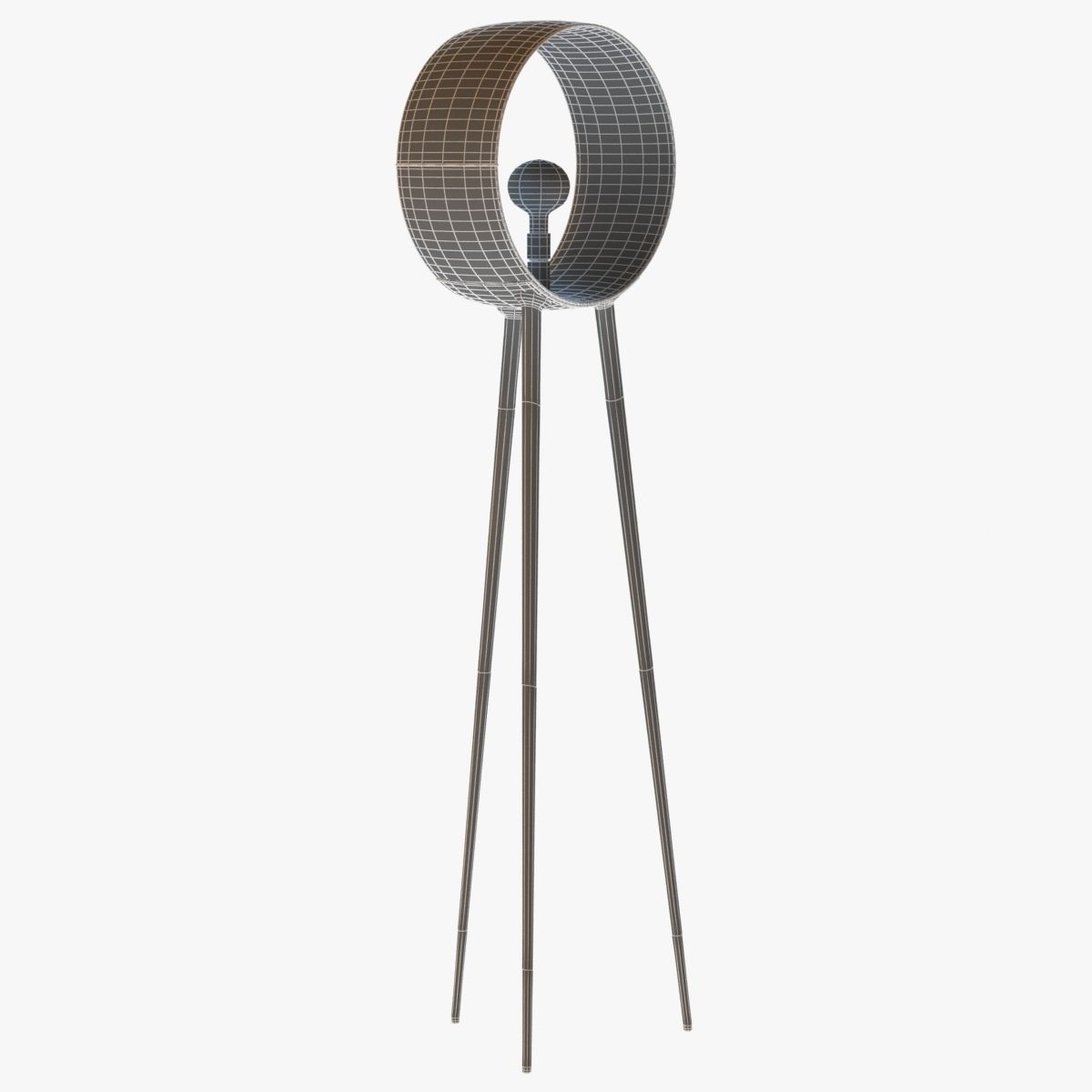 3 legs floor lamp 3D model_6
