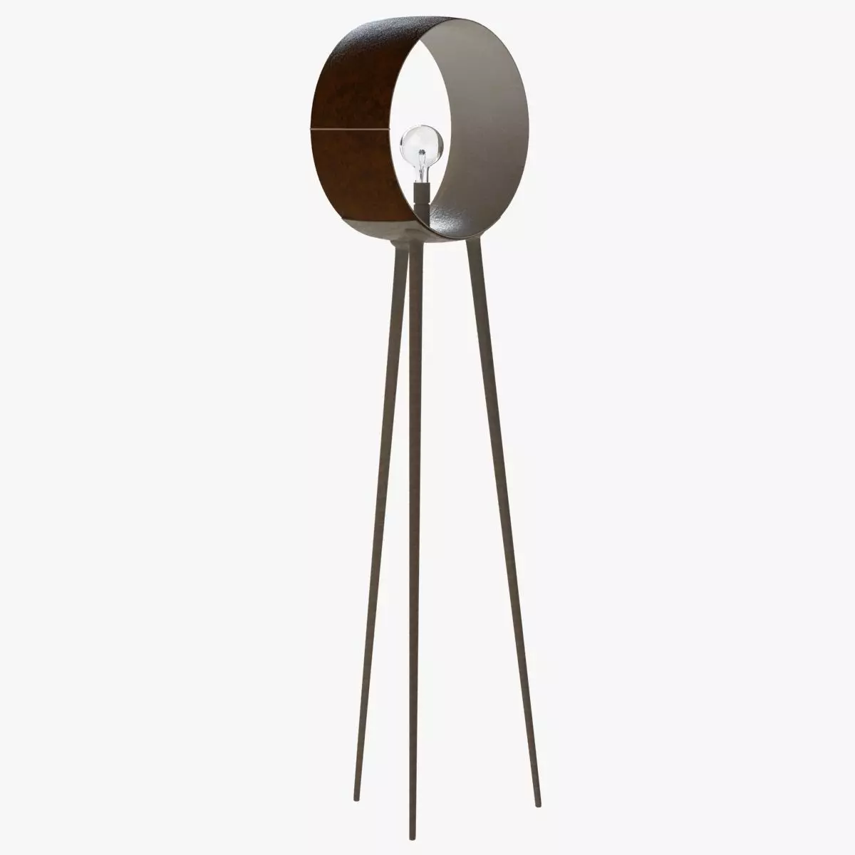 3 legs floor lamp 3D model_0