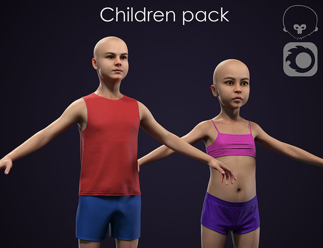 Children pack 3D Model Collection