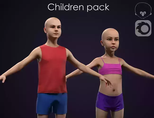 Children pack 3D Model Collection