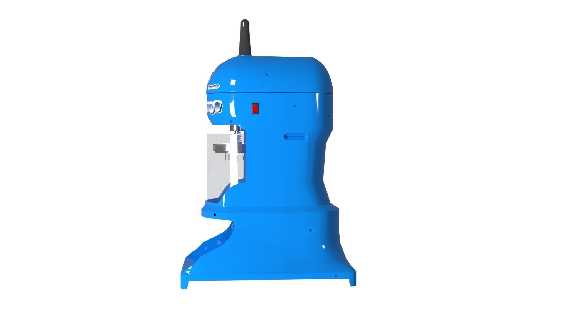 Ice shaver Low-poly 3D model_5