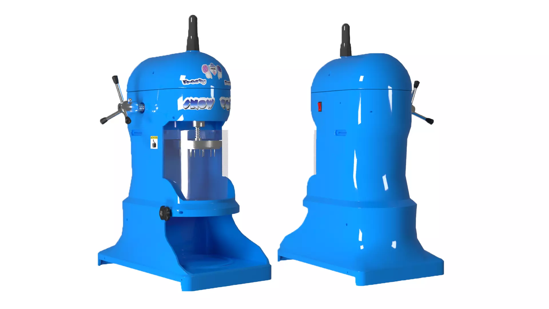 Ice shaver Low-poly 3D model_0