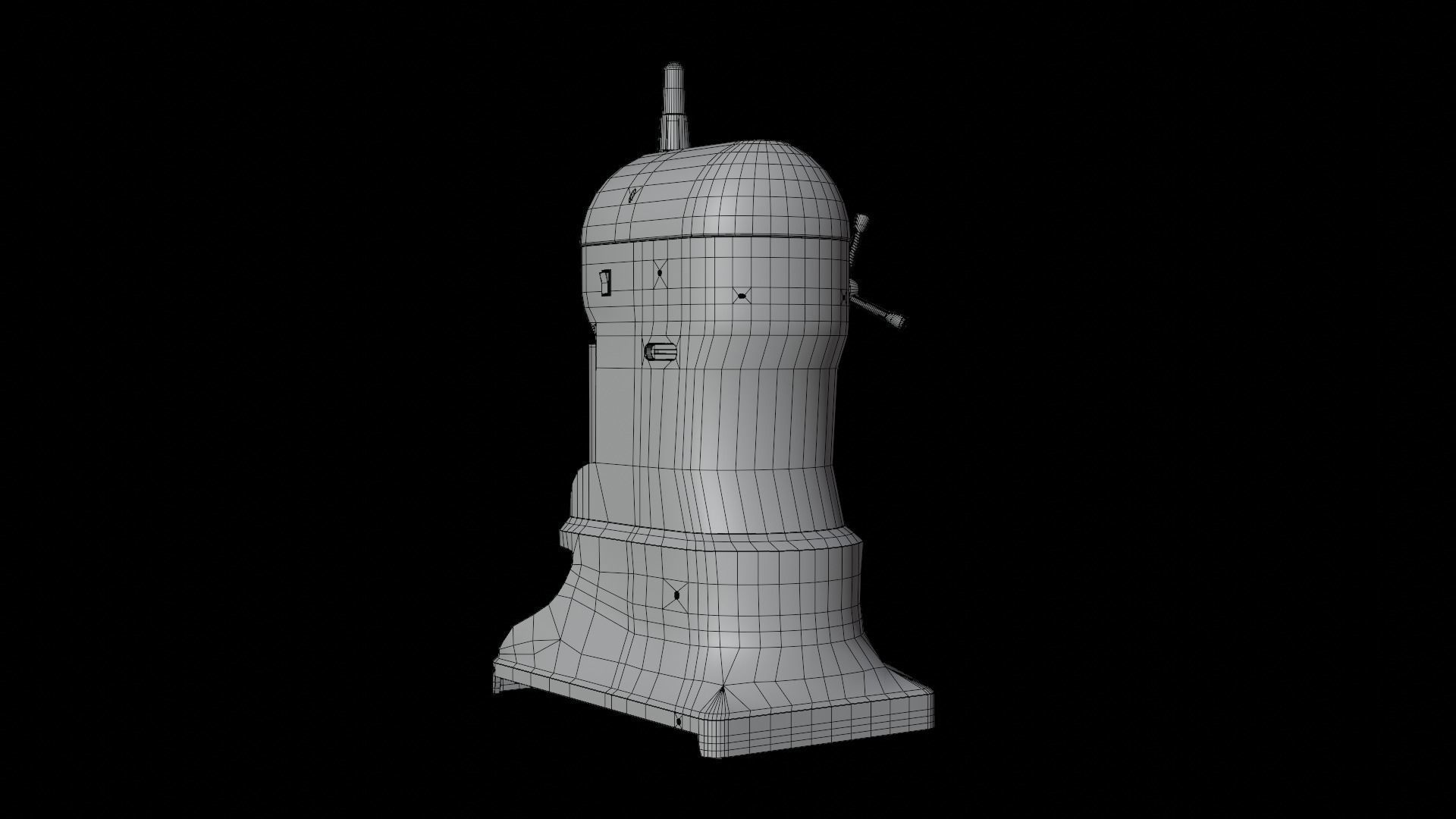 Ice shaver Low-poly 3D model_16