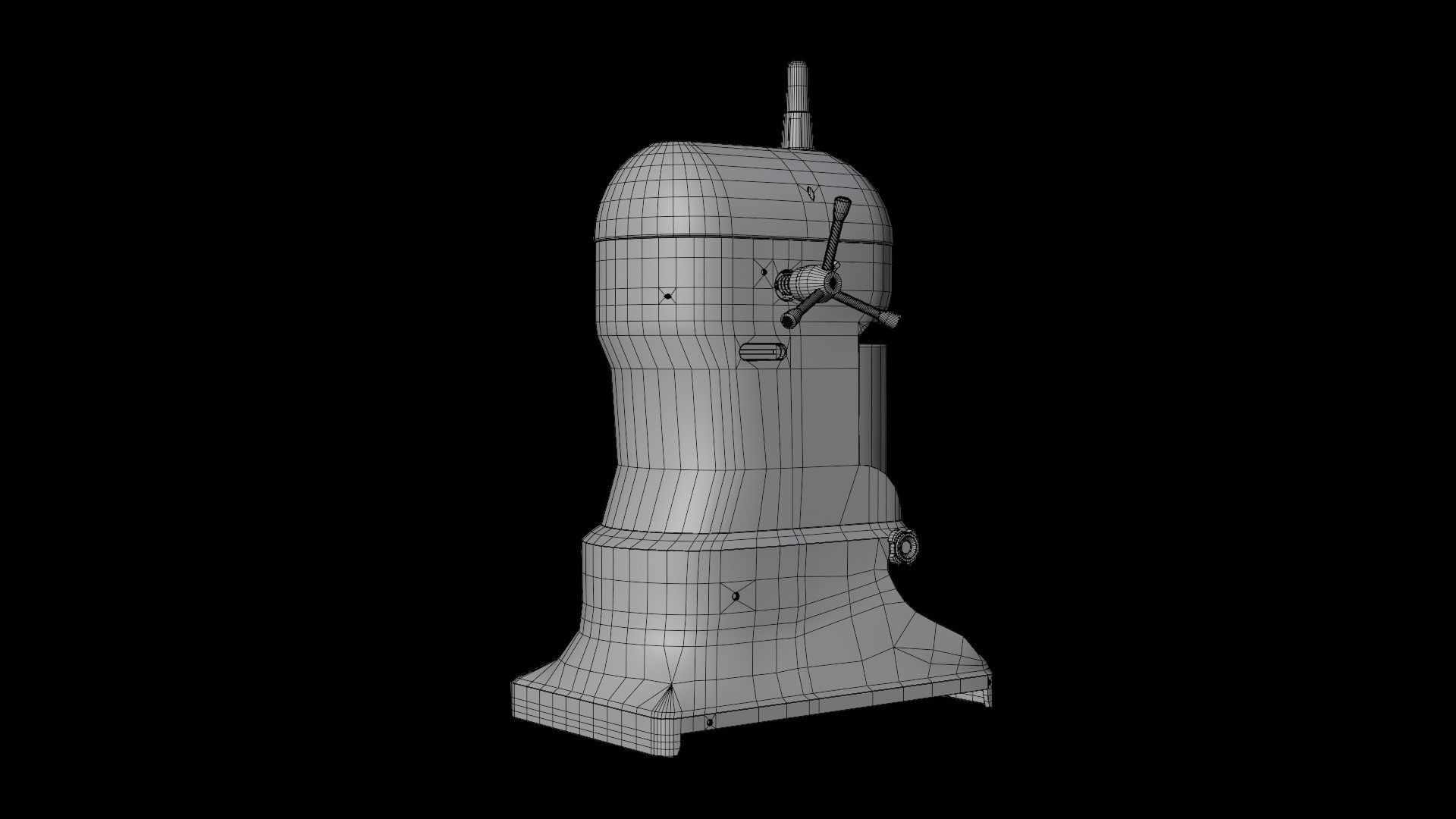 Ice shaver Low-poly 3D model_17