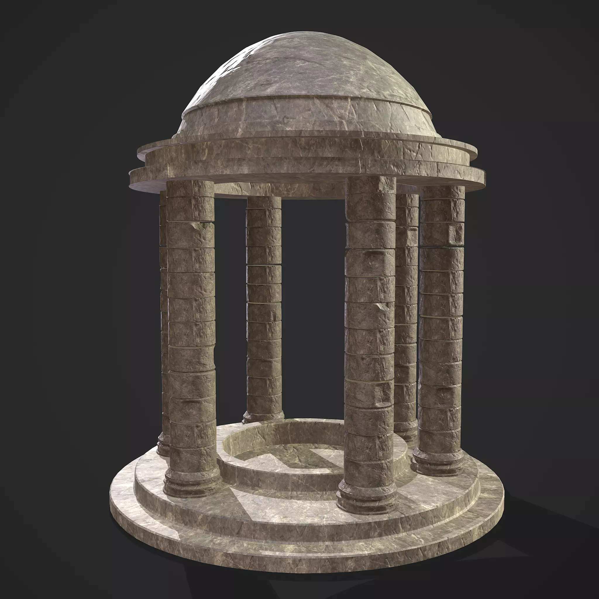 Old Ruin Low-poly 3D model