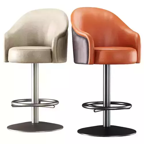 Amanda leather bar stool 