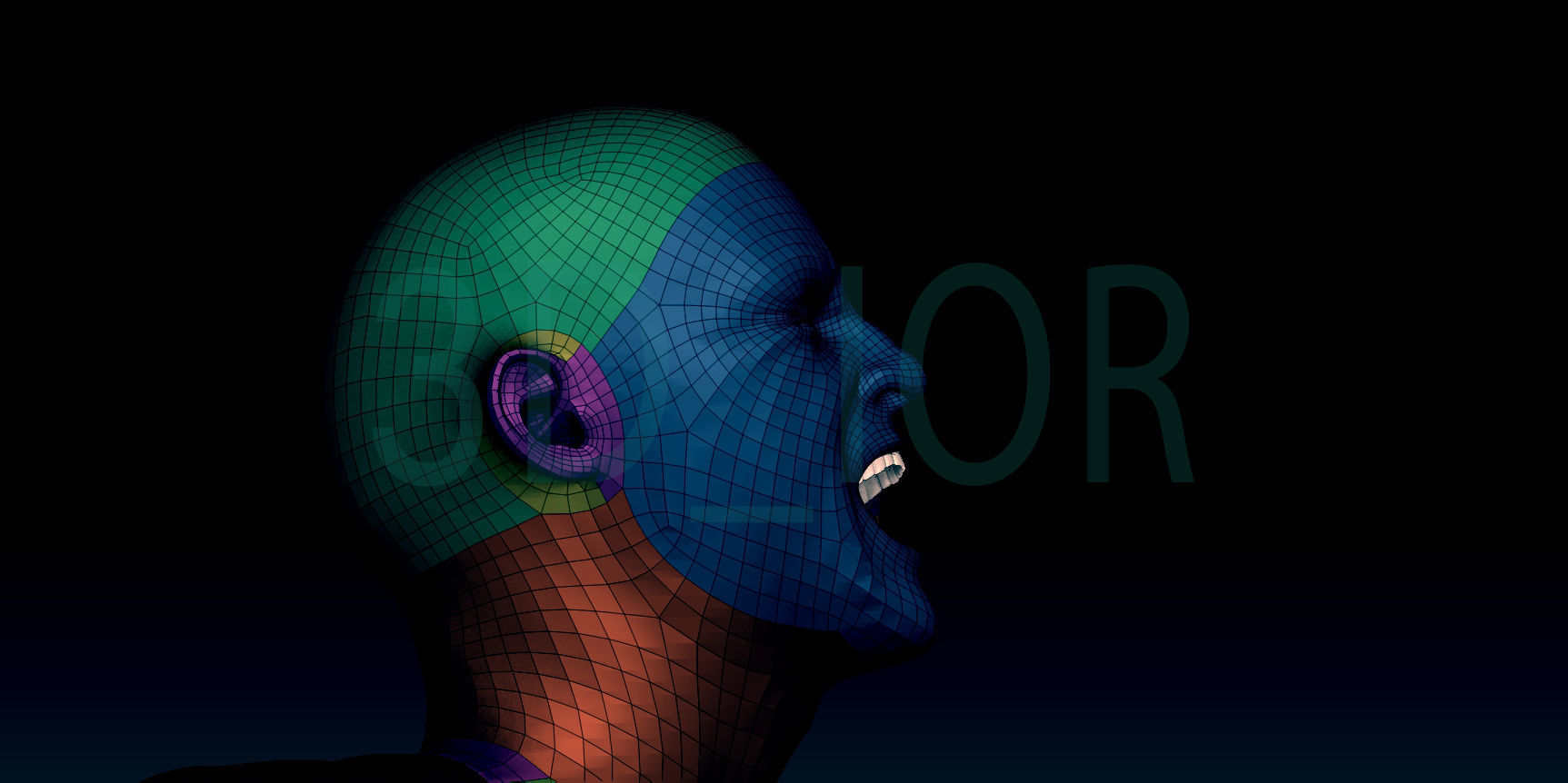 Scream Face 3D Model 3D model_4