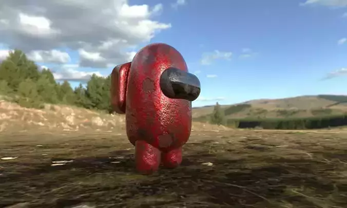 Among us  Low-poly 3D model