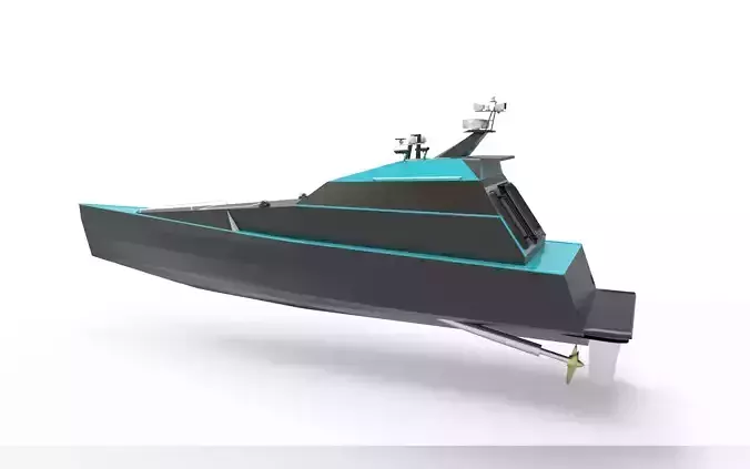 thunder child boat blue