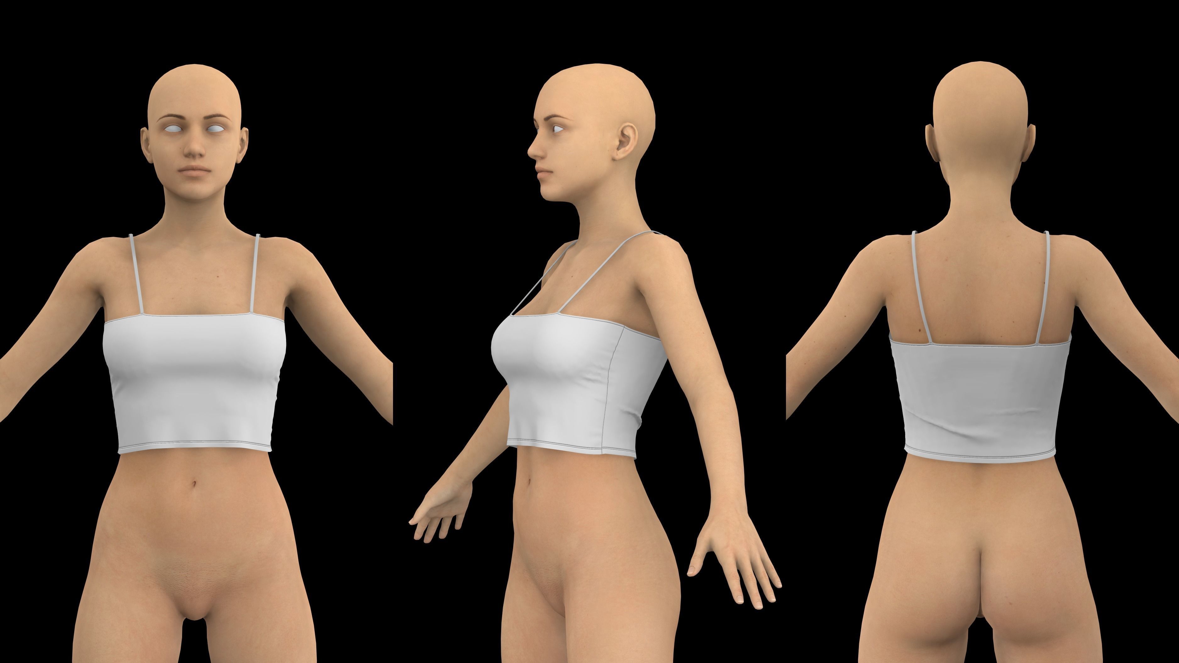 FEMALE CLOTHES PACK 2021 genesis 8 highpoly 3D model_10