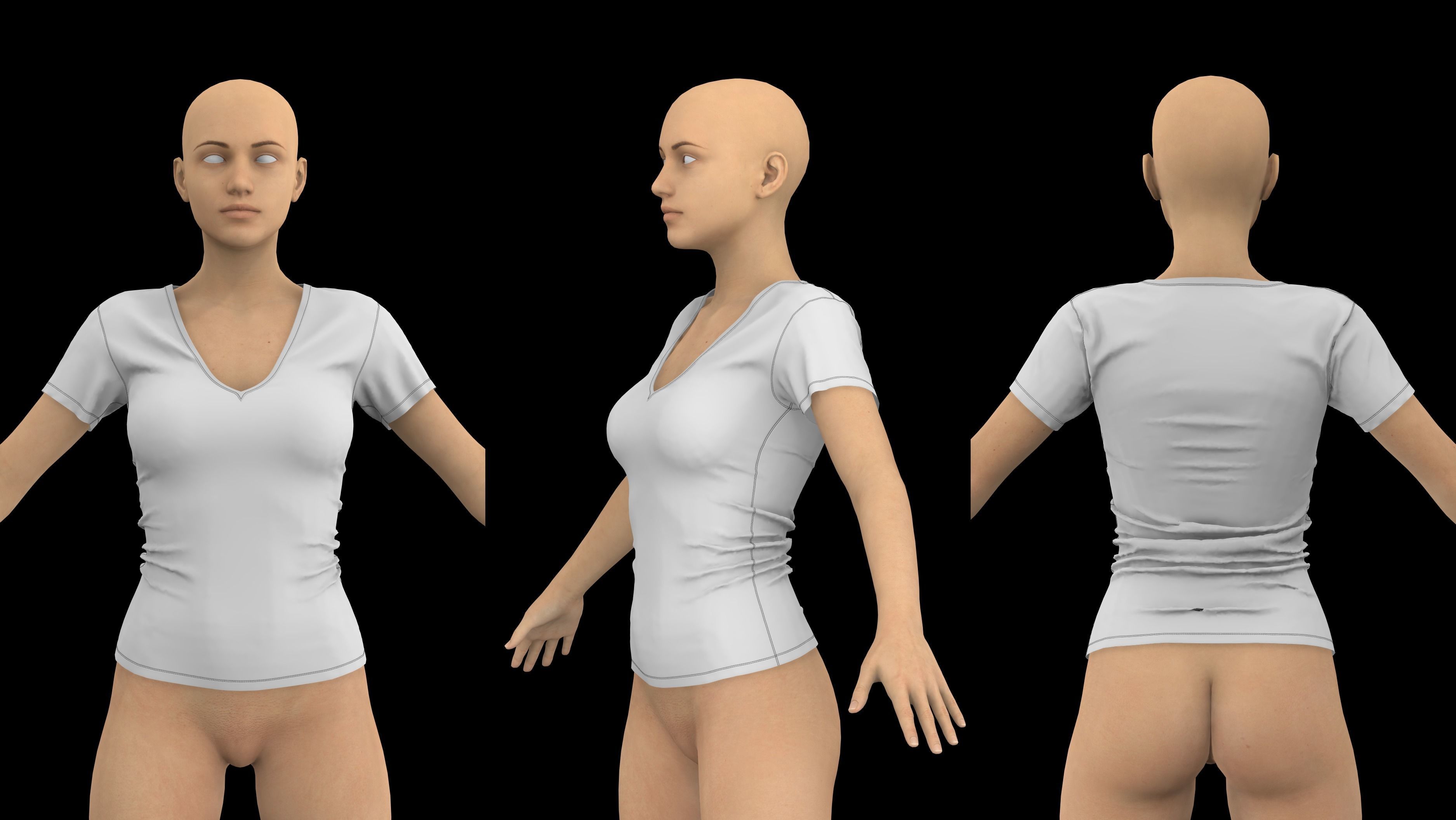 FEMALE CLOTHES PACK 2021 genesis 8 highpoly 3D model_18