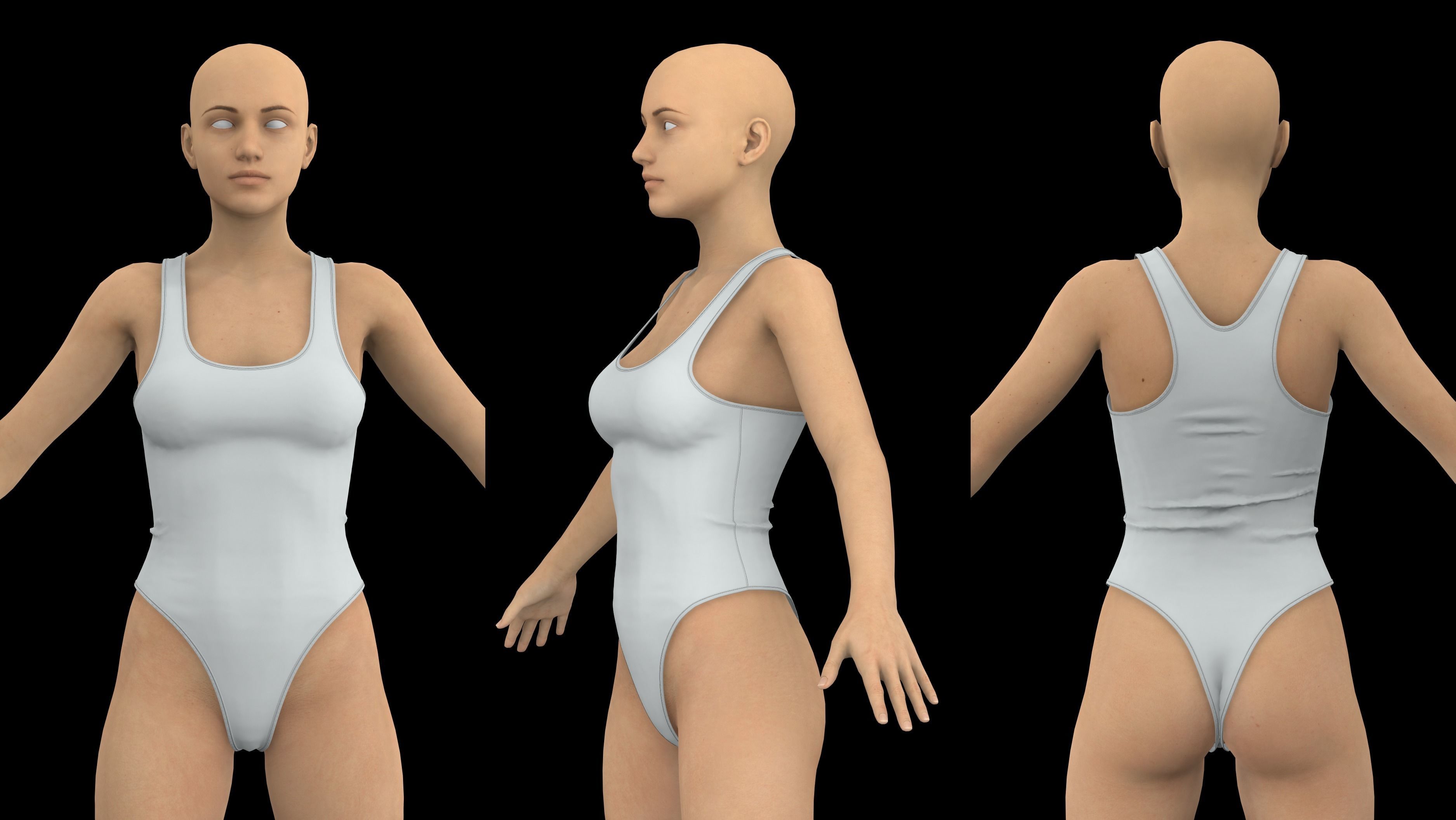 FEMALE CLOTHES PACK 2021 genesis 8 highpoly 3D model_1