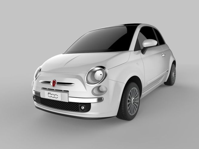 Fiat 500 2007  Autodesk Alias 3D model